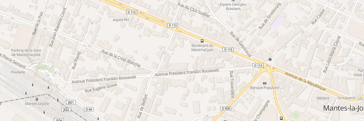 Plan du 28 Av du Pdt Franklin Roosevelt à Mantes-la-Jolie