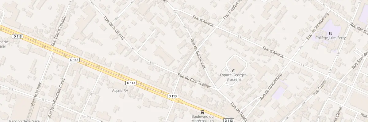 Plan du 48 Rue Denfert Rochereau à Mantes-la-Jolie