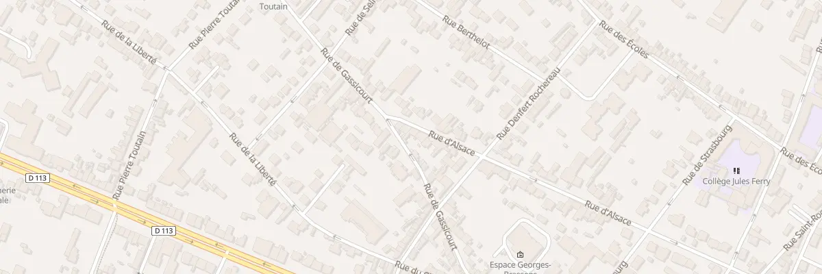 Plan du 81 Rue d’Alsace à Mantes-la-Jolie