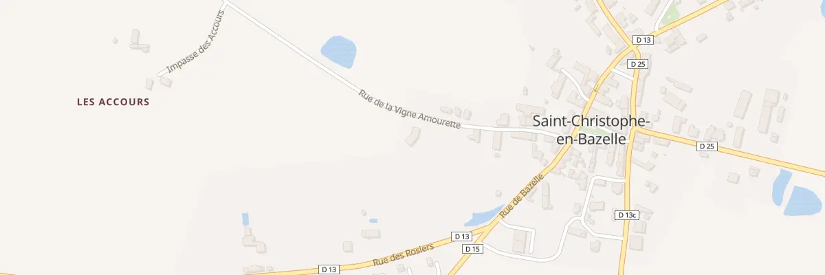 Plan du 12 Rue de la Vigne Amourette à Saint-Christophe-en-Bazelle