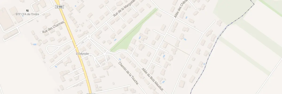 Plan du 29 All des Chênes à Châteauroux