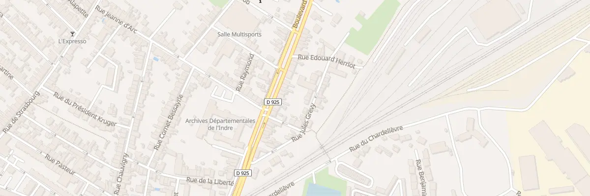 Plan du 32 Bd Saint-Denis à Châteauroux