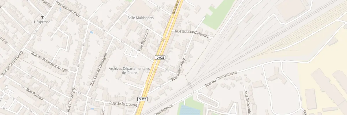 Plan du 30 Bd Saint-Denis à Châteauroux