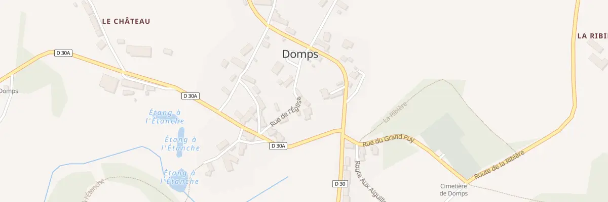 Plan du 5 Rue de l’église à Domps