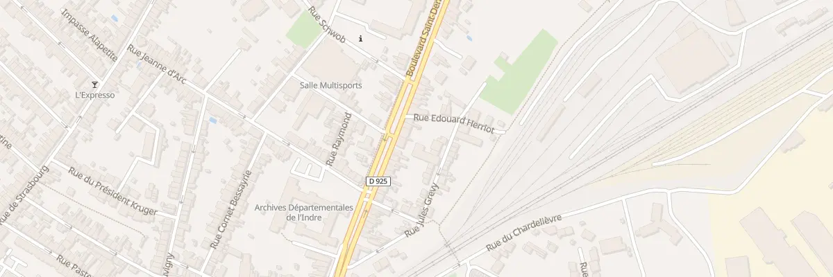 Plan du 48 Bd Saint-Denis à Châteauroux