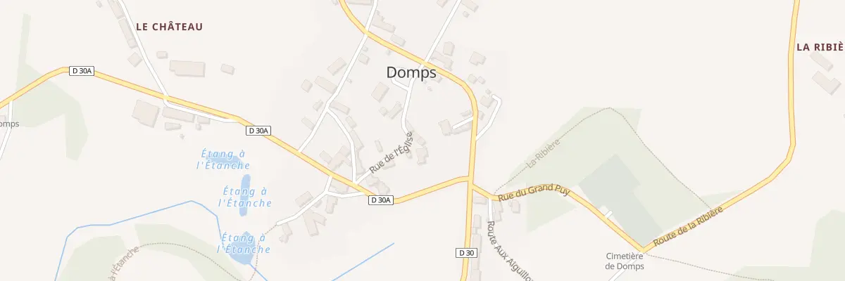 Plan du 7 Rue de l’église à Domps