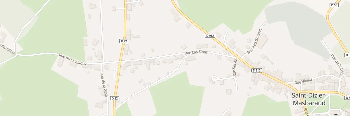 Plan du 17 Rue Las Sinas à Saint-Dizier-Masbaraud