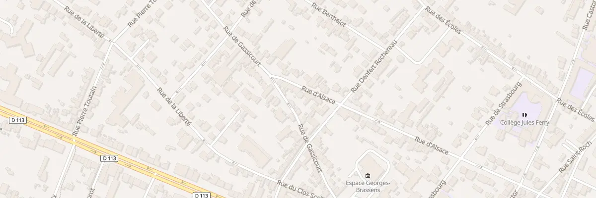 Plan du 77 Rue d’Alsace à Mantes-la-Jolie