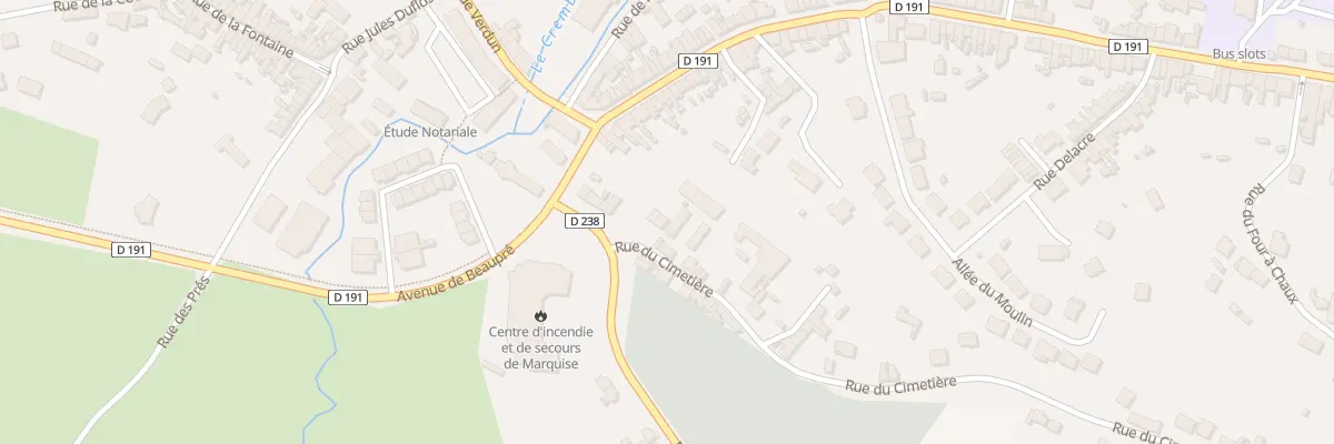 Plan du 5T Rue du Cimetière à Marquise