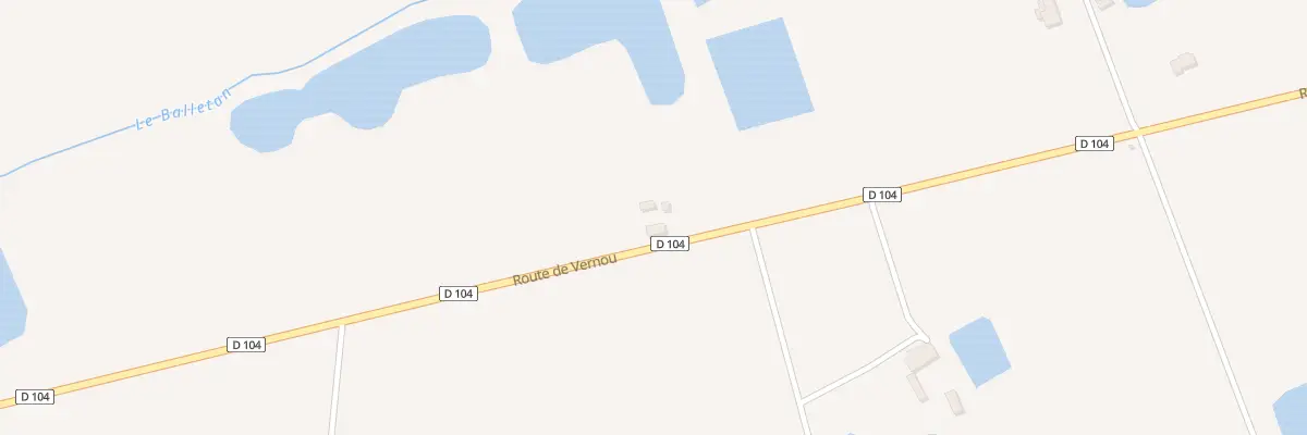 Plan du 7 Rte de Vernou à Montrieux-en-Sologne