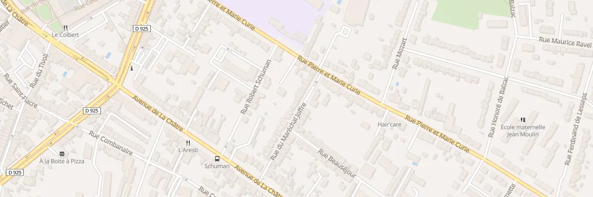 Plan du 25 Rue du Maréchal Joffre à Châteauroux