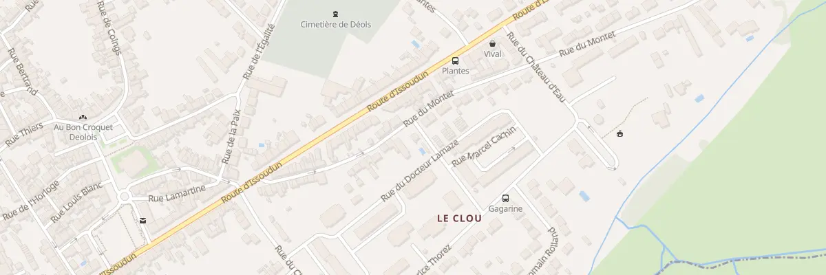 Plan du 48 Rue du Montet à Déols