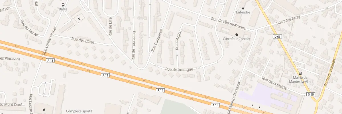 Plan du 14 Rue d’Anjou à Mantes-la-Ville