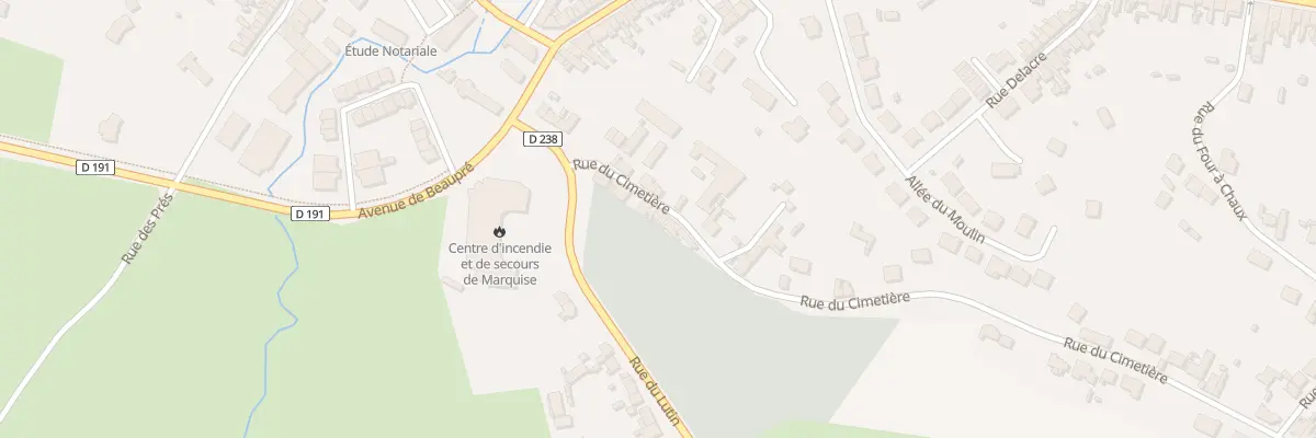 Plan du 18 Rue du Cimetière à Marquise