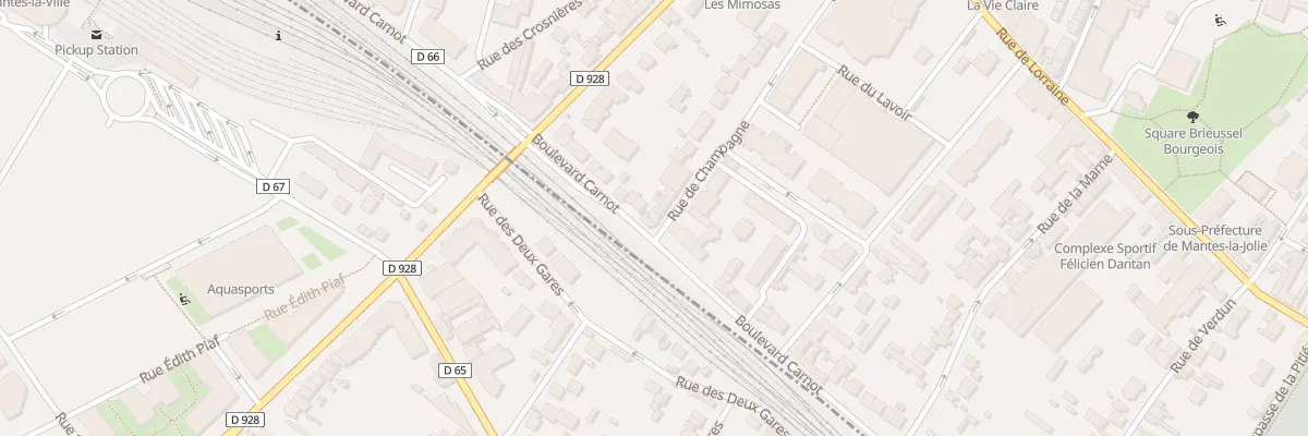 Plan du 44 Rue de Champagne à Mantes-la-Jolie