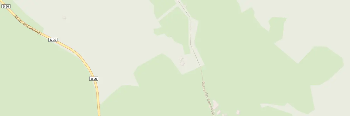 Plan du 1033 Rte des Camps Bas à Miers