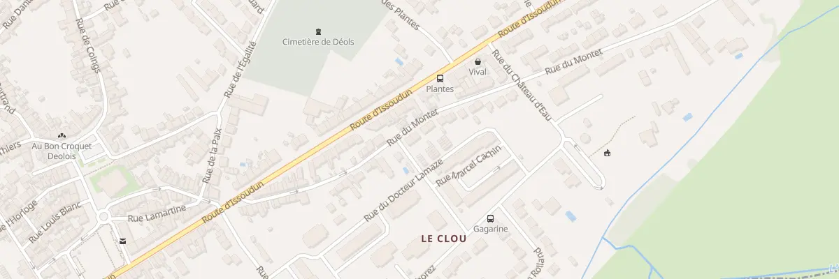 Plan du 52 Rue du Montet à Déols