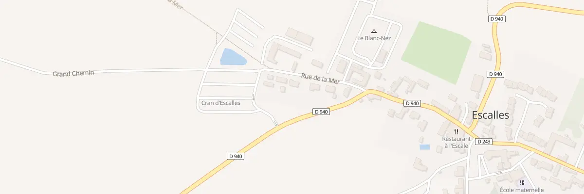Plan du 23 Rue de la Mer à Escalles