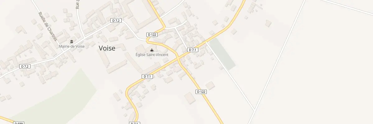 Plan du 2 Rue de Paris à Voise