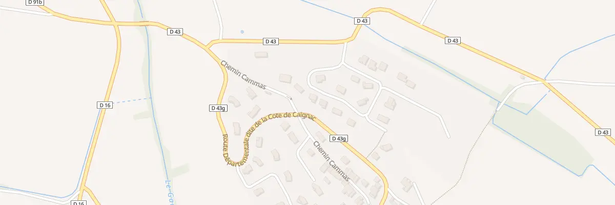 Plan du 5A Lot Le Cammas à Caignac