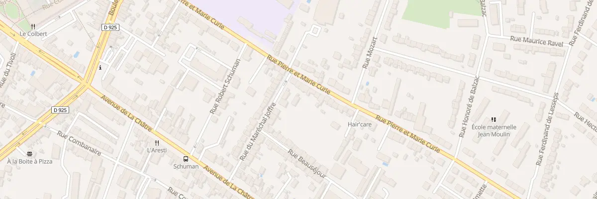 Plan du 44 Rue Pierre et Marie Curie à Châteauroux