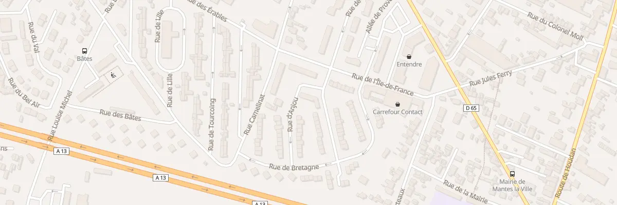 Plan du 1 Rue d’Anjou à Mantes-la-Ville