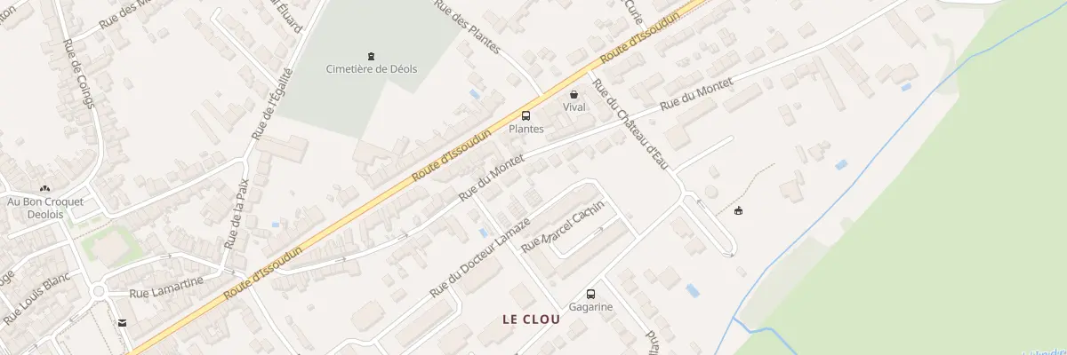 Plan du 56B Rue du Montet à Déols