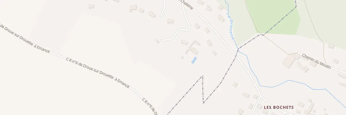 Plan du 28 Rue de Chaleine à Droue-sur-Drouette