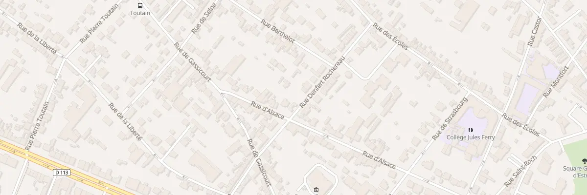 Plan du 64 Rue d’Alsace à Mantes-la-Jolie