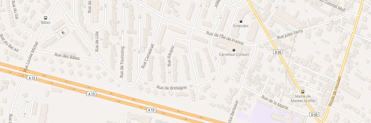 Plan du 18 Rue de Normandie à Mantes-la-Ville