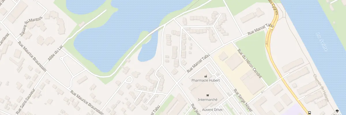 Plan du 84 Rue des Boussicaux à Mantes-la-Jolie