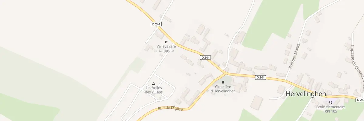 Plan du 853 Rue Principale (Cd 244) à Hervelinghen