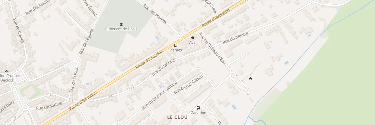 Plan du 58B Rue du Montet à Déols