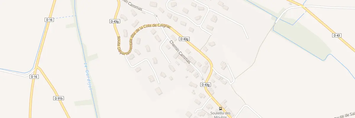 Plan du 13 Che du Cammas à Caignac
