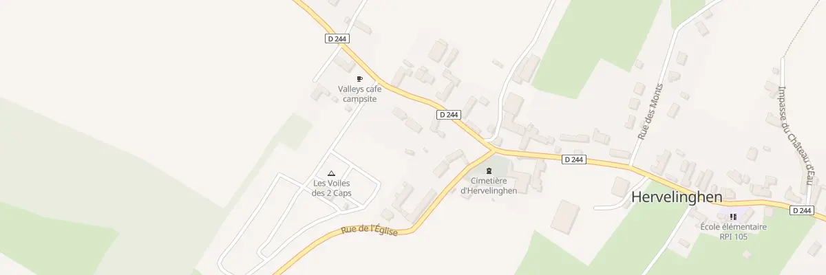 Plan du 831 Rue Principale (Cd 244) à Hervelinghen