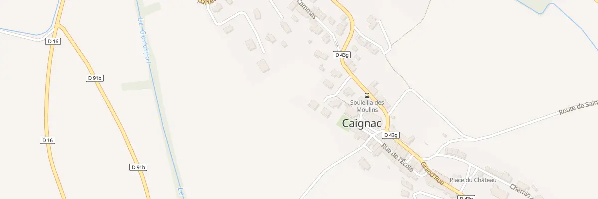 Plan du 3 Rue du Moulin à Caignac