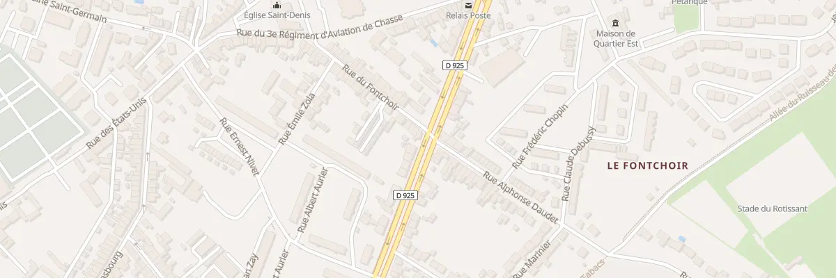 Plan du 69 Bd Saint-Denis à Châteauroux