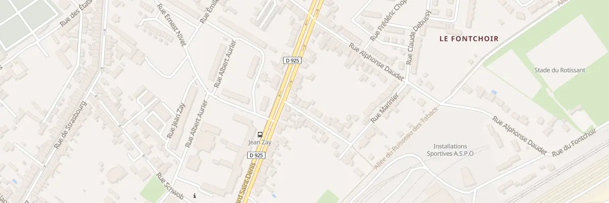 Plan du 3 Rue Marinier à Châteauroux