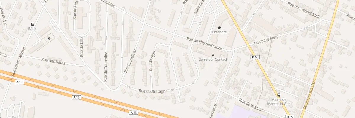 Plan du 17 Rue de Normandie à Mantes-la-Ville