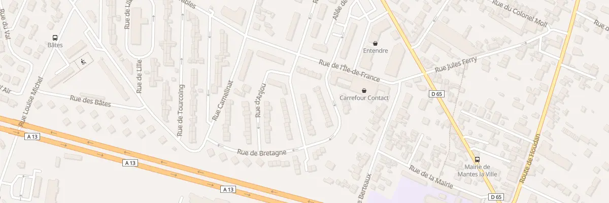 Plan du 19 Rue de Normandie à Mantes-la-Ville