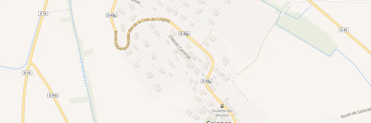 Plan du 7 Che du Cammas à Caignac