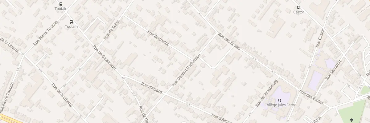 Plan du 1 Rue Berthelot à Mantes-la-Jolie