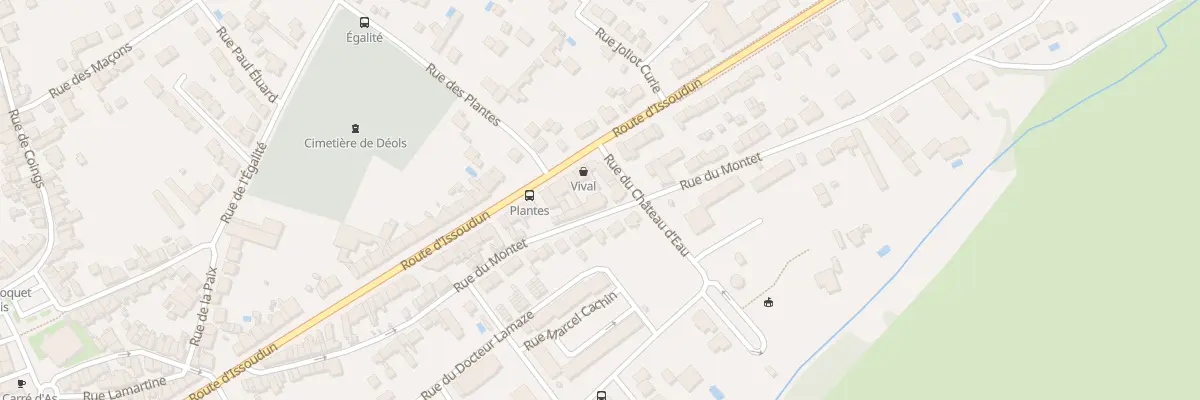 Plan du 51 Rue du Montet à Déols