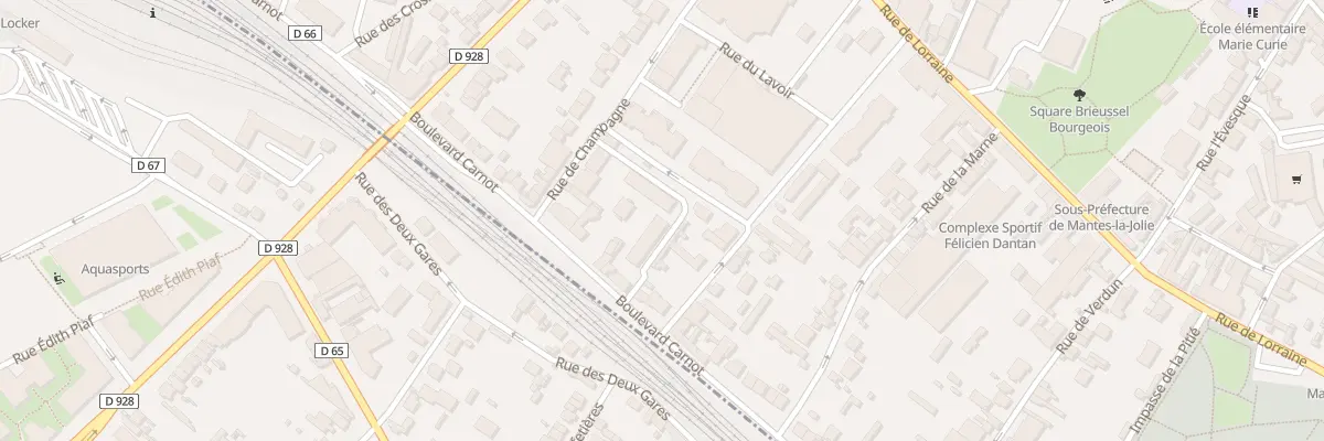 Plan du 60 Bd Carnot à Mantes-la-Jolie
