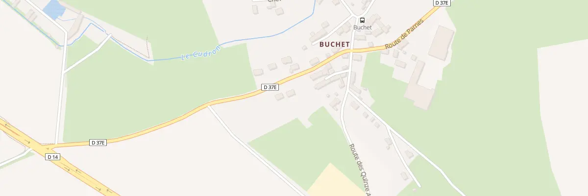 Plan de Rte de Parnes à Buhy