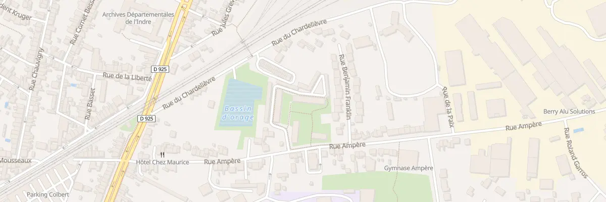 Plan du 16 Rue Gay-Lussac à Châteauroux