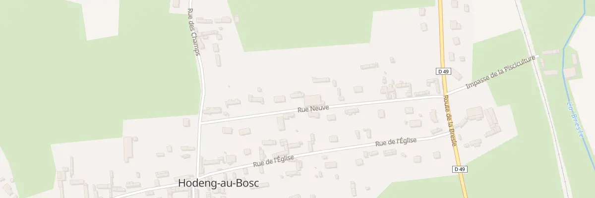 Plan du 14 Rue Neuve à Hodeng-au-Bosc