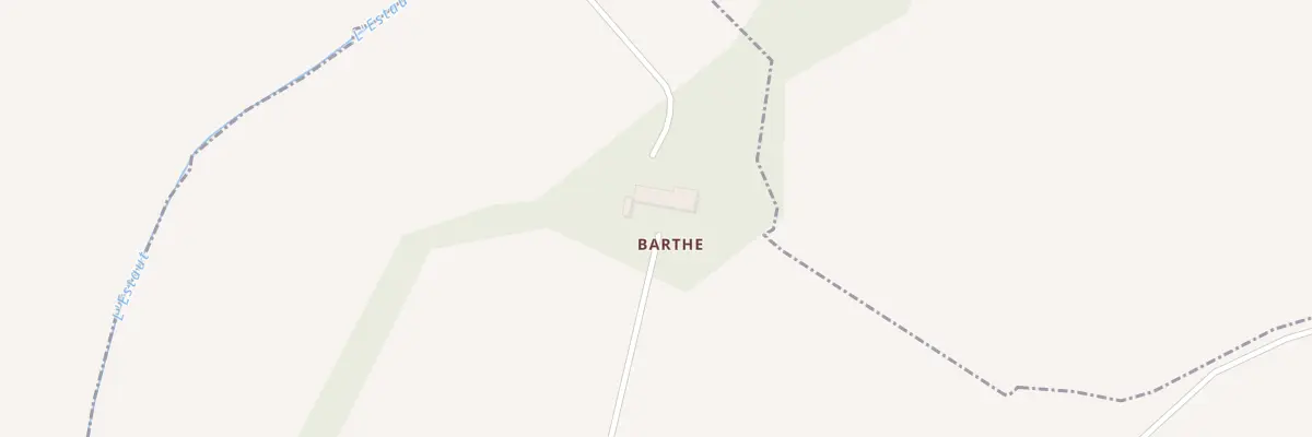 Plan du 1 Barthe à Gaudiès