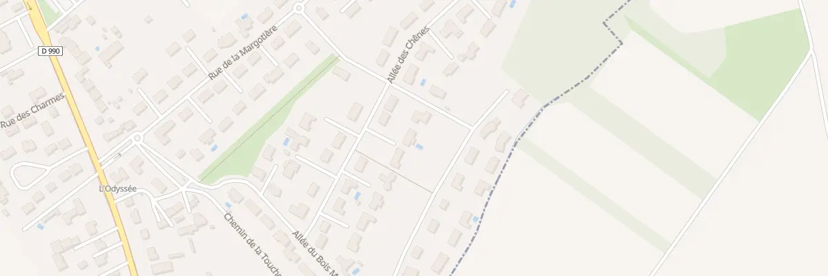 Plan du 28 All des Chênes à Châteauroux