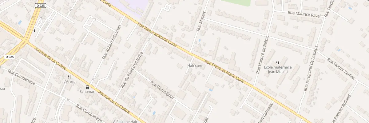 Plan du 58 Rue Pierre et Marie Curie à Châteauroux